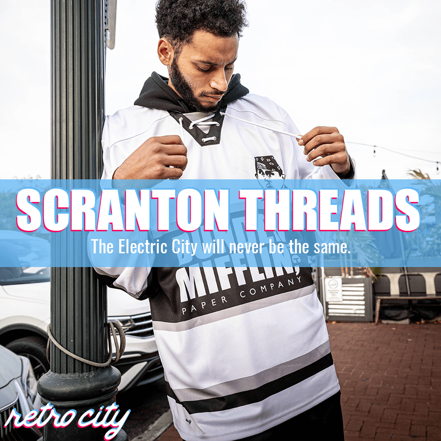 retro-city-threads Dunder Mifflin 'The Office' Michael Scott Custom Baseball Jersey Youth Medium