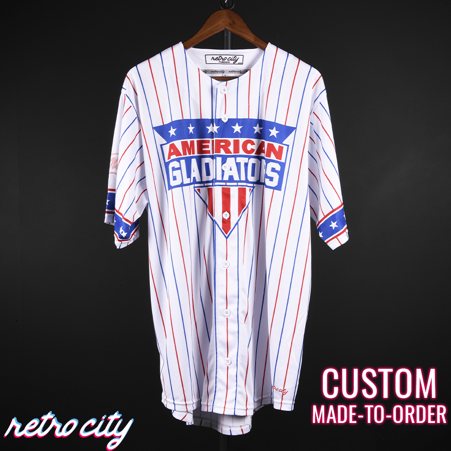 American Gladiators Baseball Jersey Shirt
