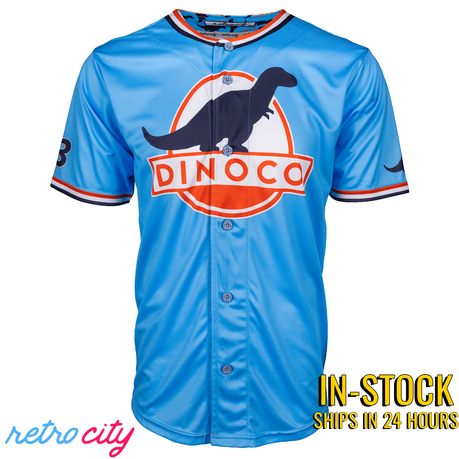 Dinoco Strip “The King” Weathers Full-Button Baseball Fan Jersey