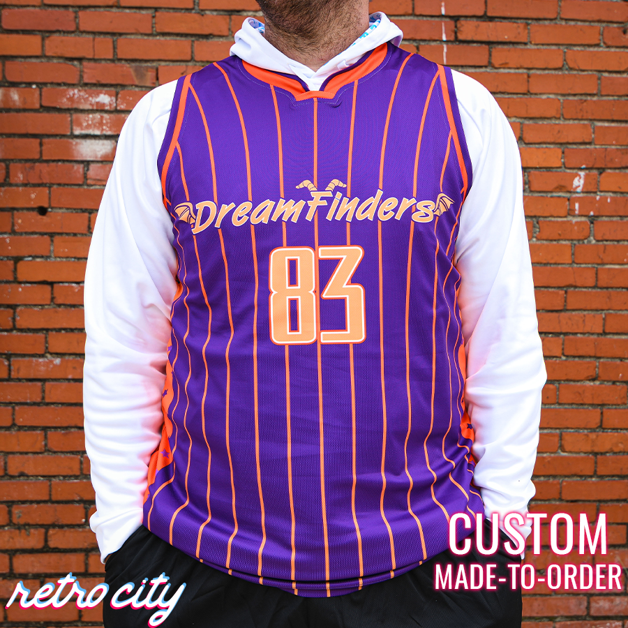 retro-city-threads Dreamfinders Basketball Jersey Youth XS
