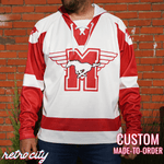 Hamilton Mustangs Youngblood Custom Lace-Up Hockey Hoodie Sweater