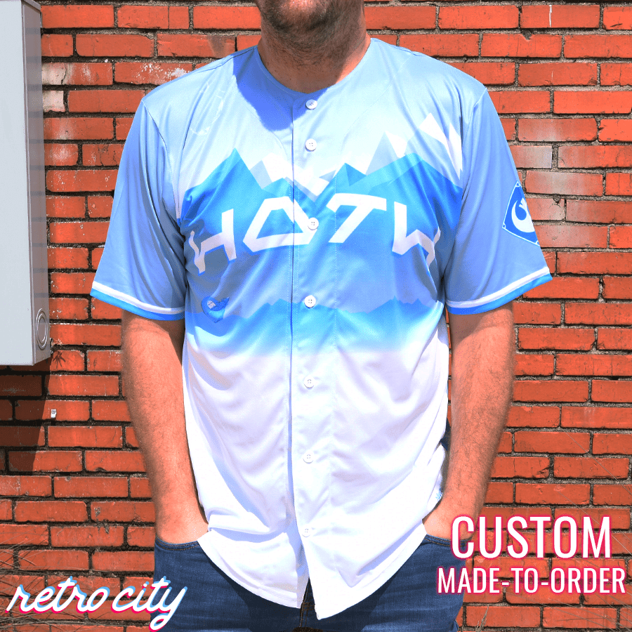 Hoth Rebel Alliance Star Wars Luke Skywalker Full-Button Baseball Jersey