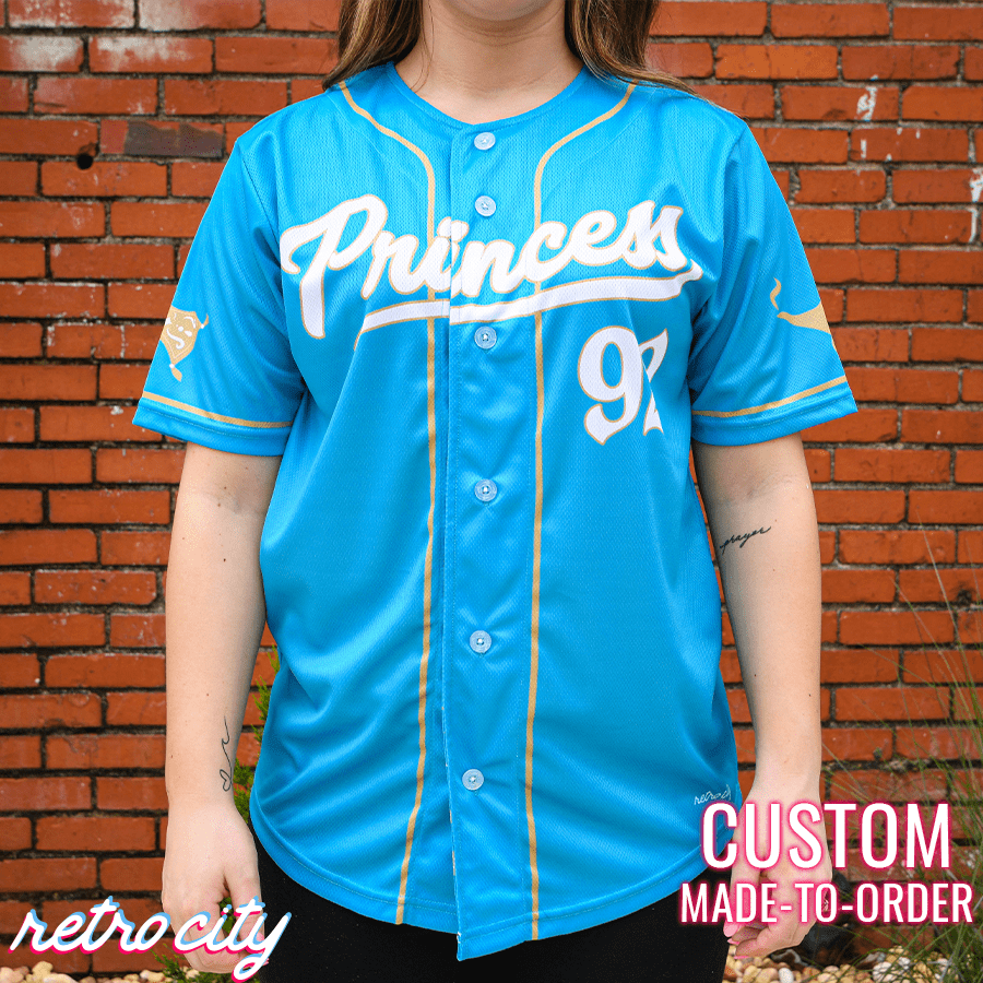 Arabian Night Princess Full-Button Baseball Jersey Adult XL