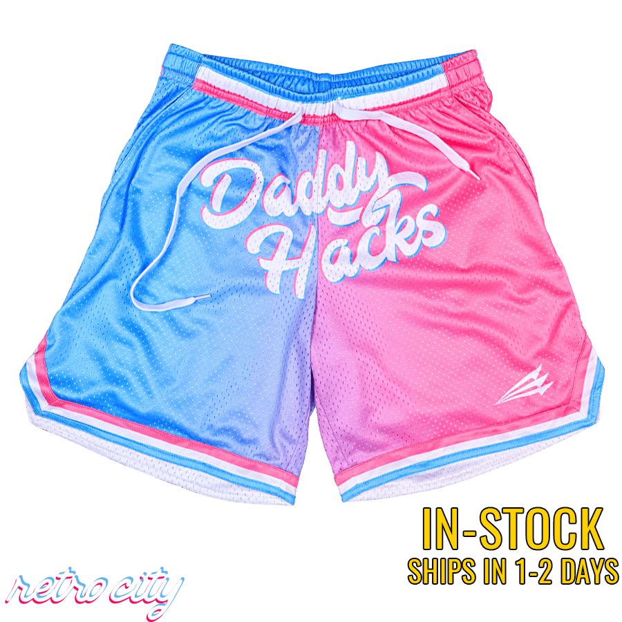 Daddy Hacks Retro Mesh Baseball Shorts
