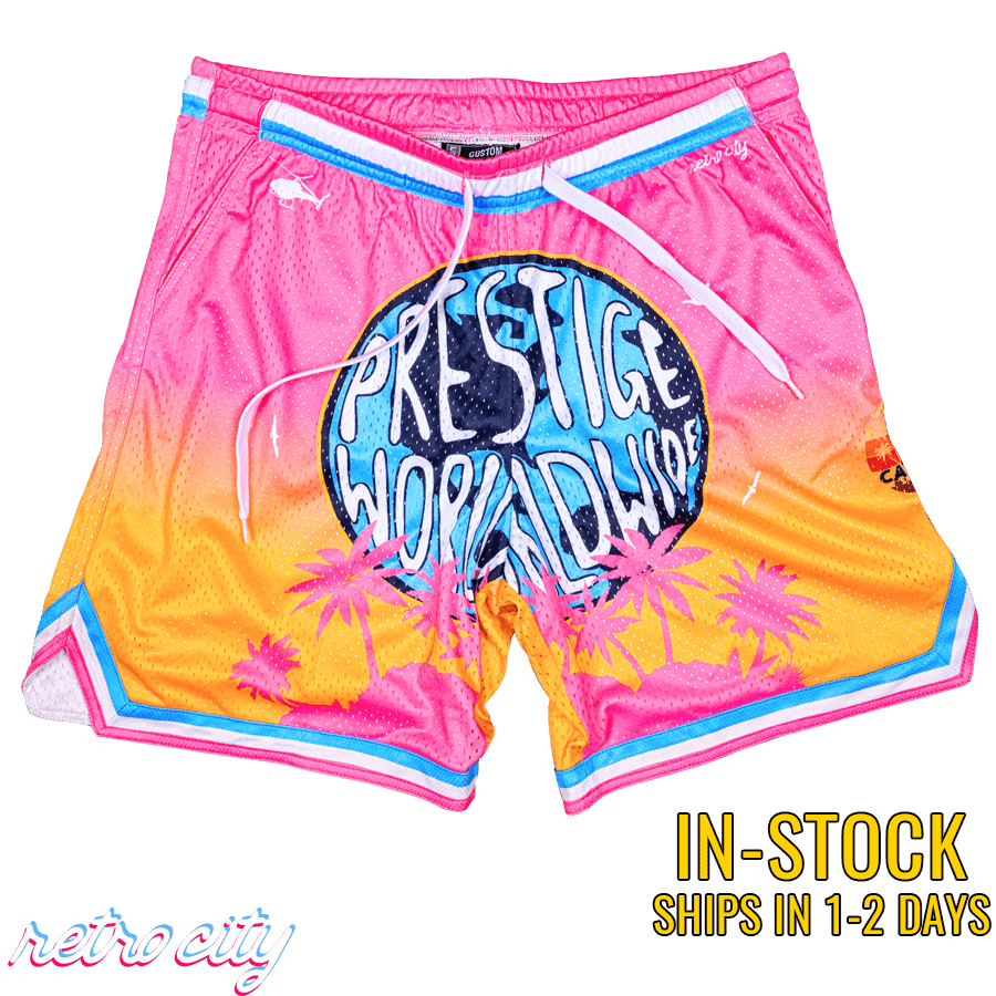 Prestige Worldwide Step Brothers Retro Mesh Shorts