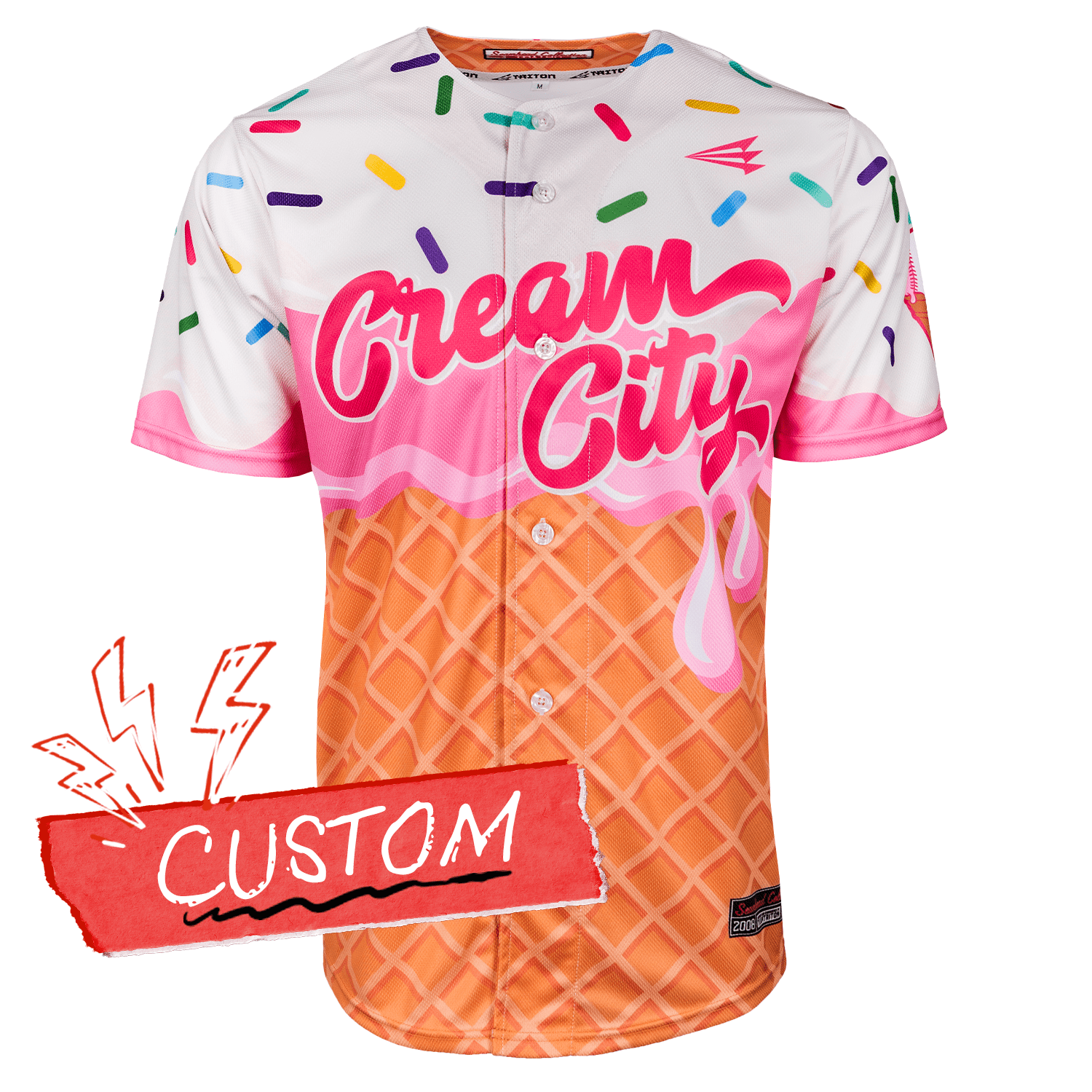 Cream City Ice Cream Lifestyle Baseball Jersey - Main Image