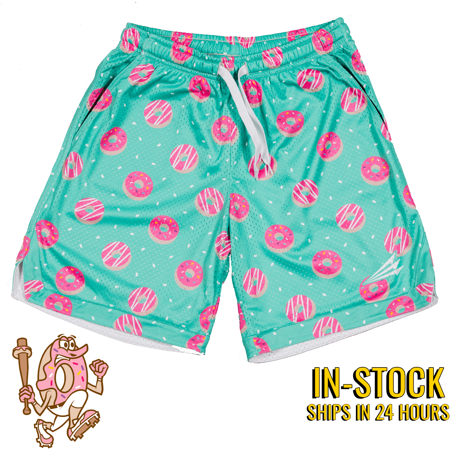 Doughnuts 'N Dingers Retro Mesh Pocket Shorts