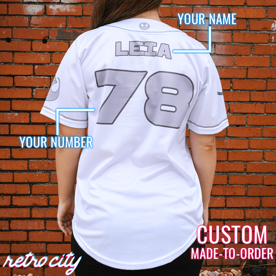 Leia Rebel Princess Star Wars Baseball Jersey Shirt