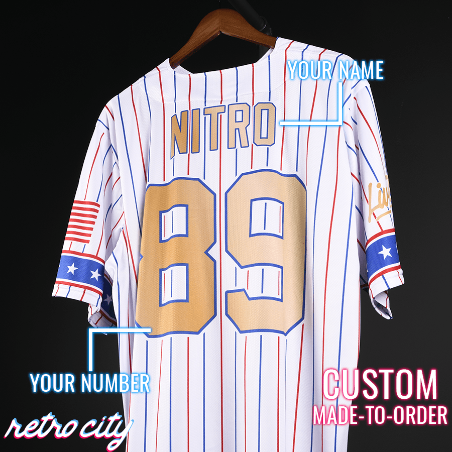 American Gladiators Full-Button Baseball Jersey