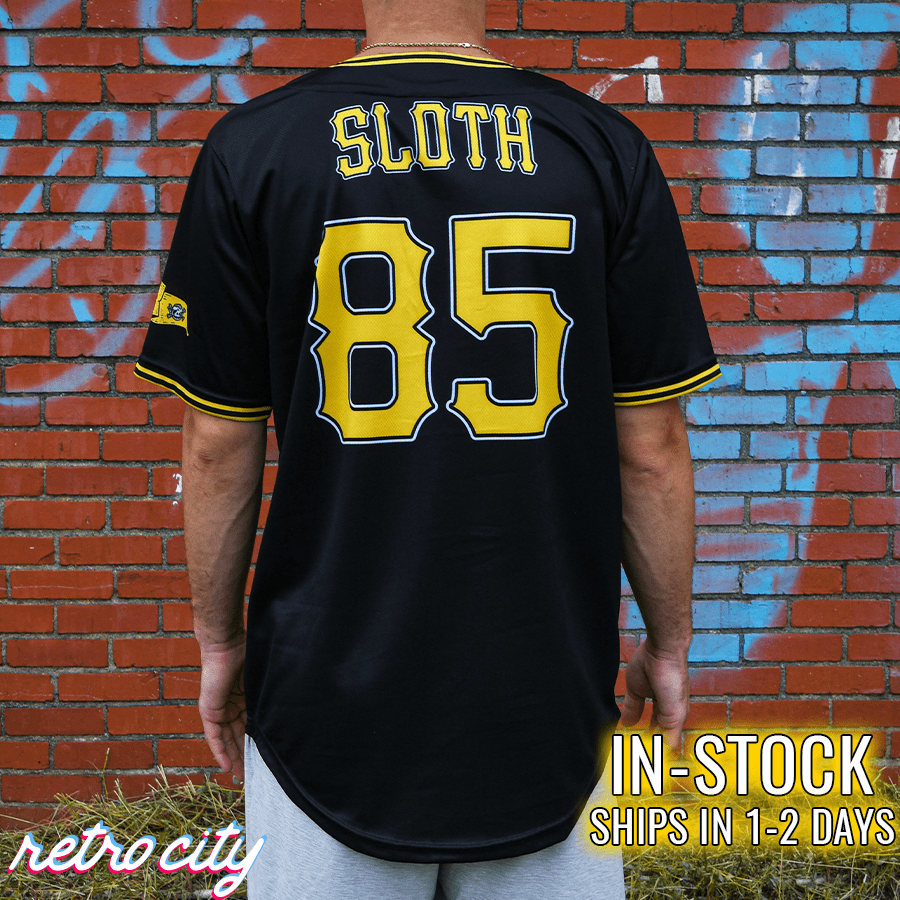 Sloth Pirates Baseball Jersey (Black) *IN-STOCK*