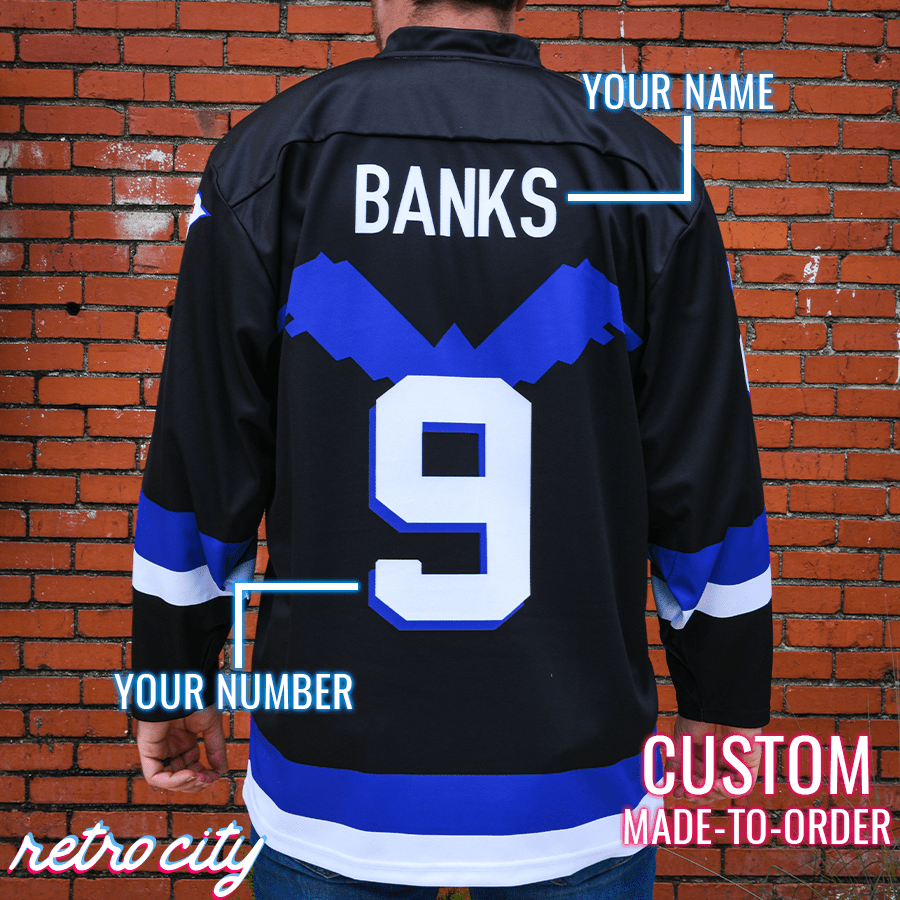 Hawks The Mighty Ducks Adam Banks Custom Hockey Jersey Sweater