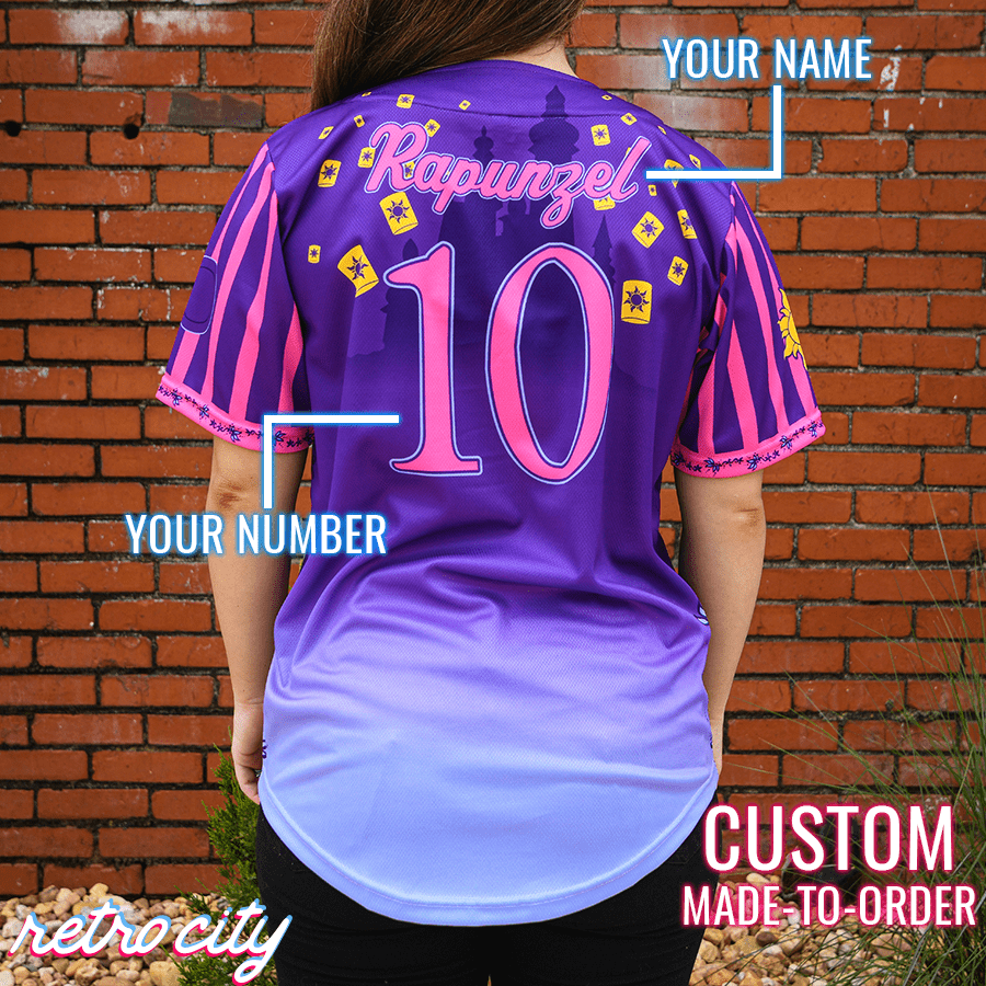 Tower Princess Full-Button Baseball Jersey