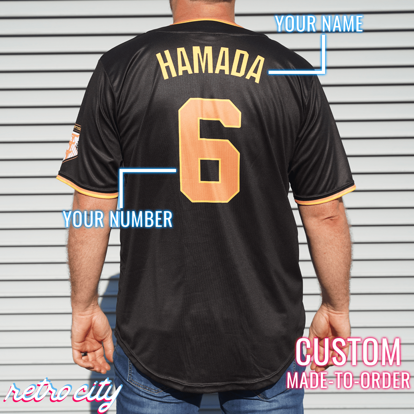 San Fransokyo Ninjas Full-Button Baseball Jersey J3