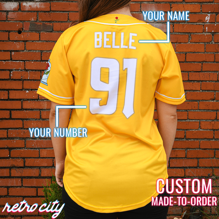 Princess Belle Disney Baseball Jersey Shirt