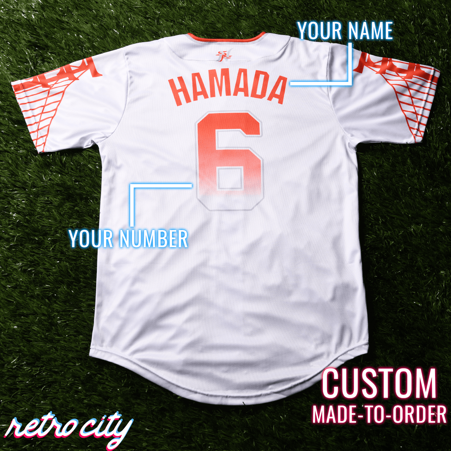 San Fransokyo Ninjas Full-Button Baseball Jersey J4