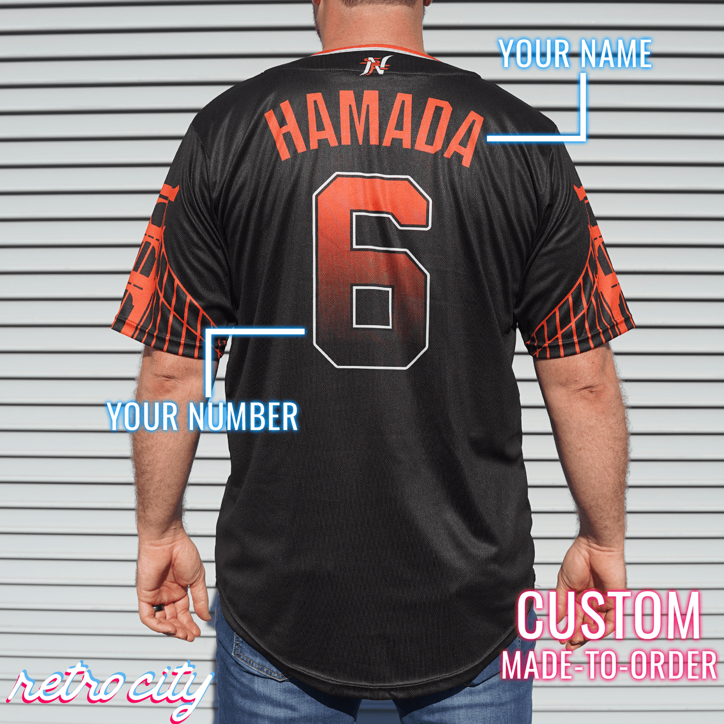 San Fransokyo Ninjas Full-Button Baseball Jersey J5