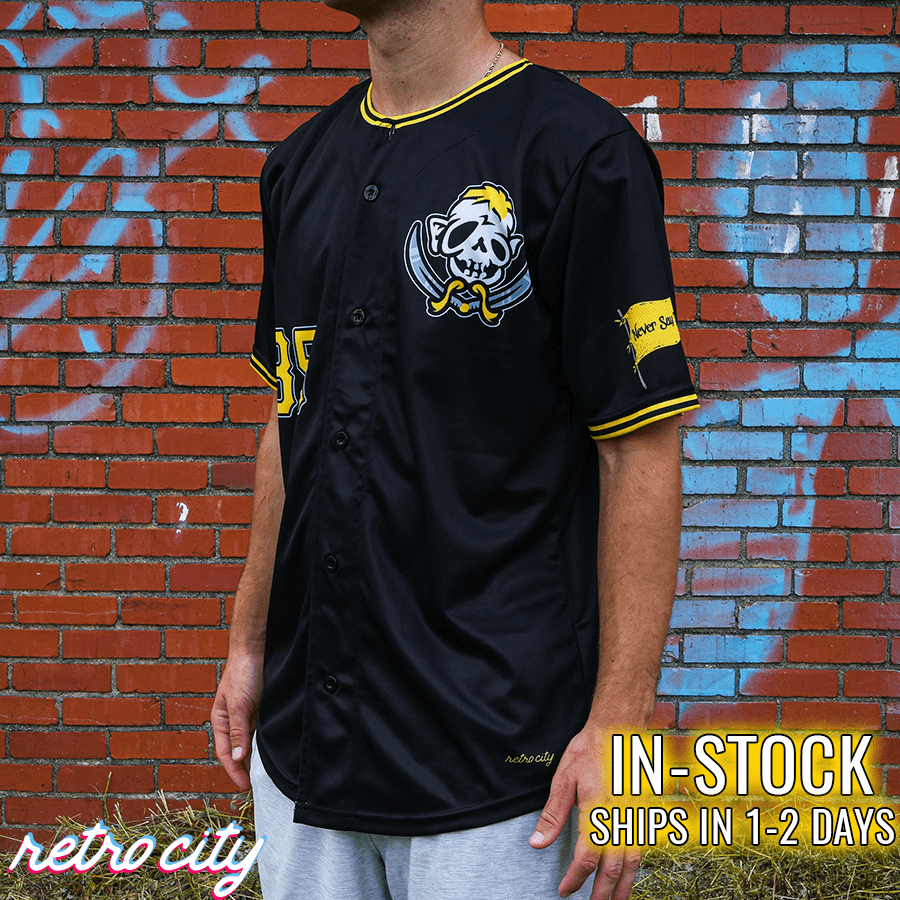 Sloth Pirates Baseball Jersey (Black) *IN-STOCK*