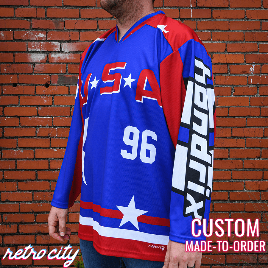 Team USA The Mighty Ducks Custom Hockey Jersey Sweater