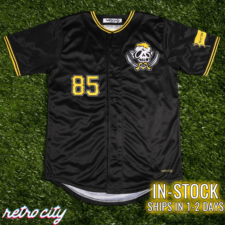 Sloth Pirates Baseball Jersey (Black) *IN-STOCK*