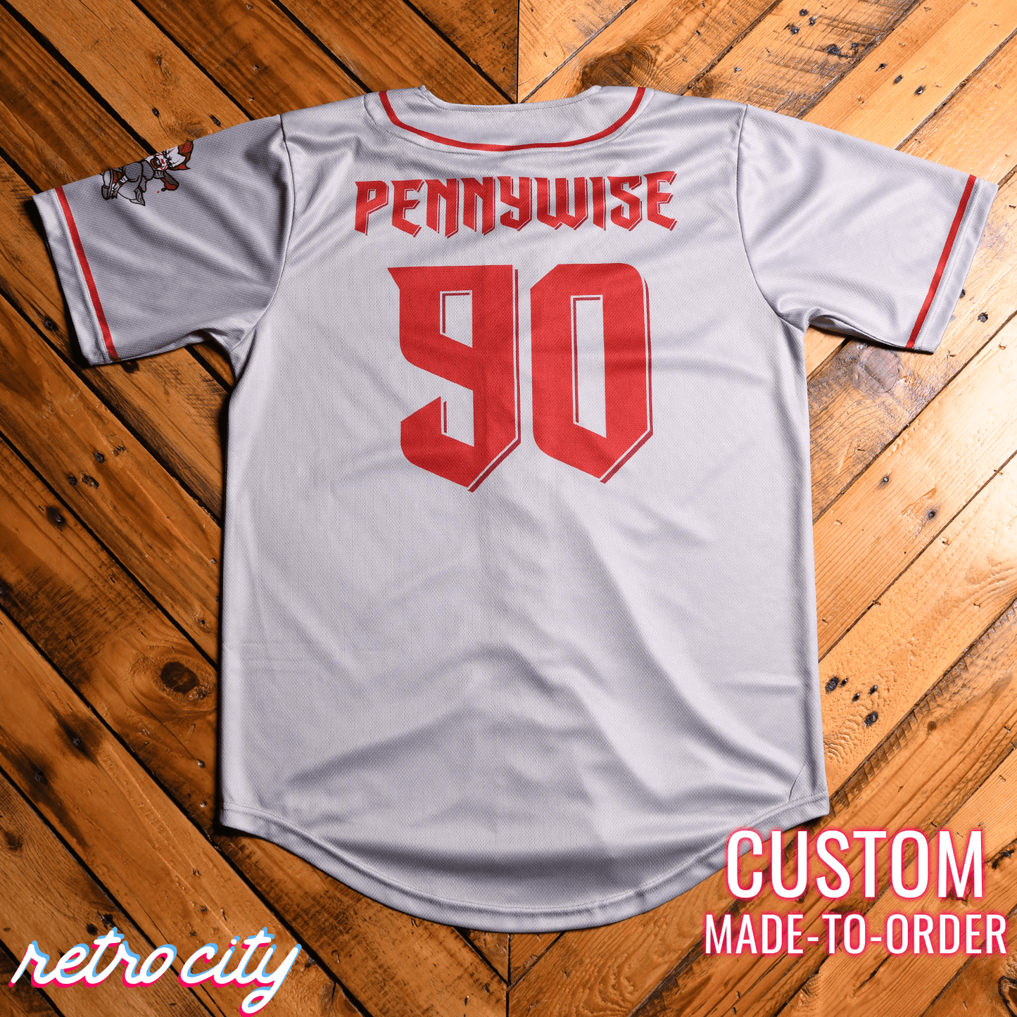 Pennywise Slasher Series Full-Button Baseball Jersey