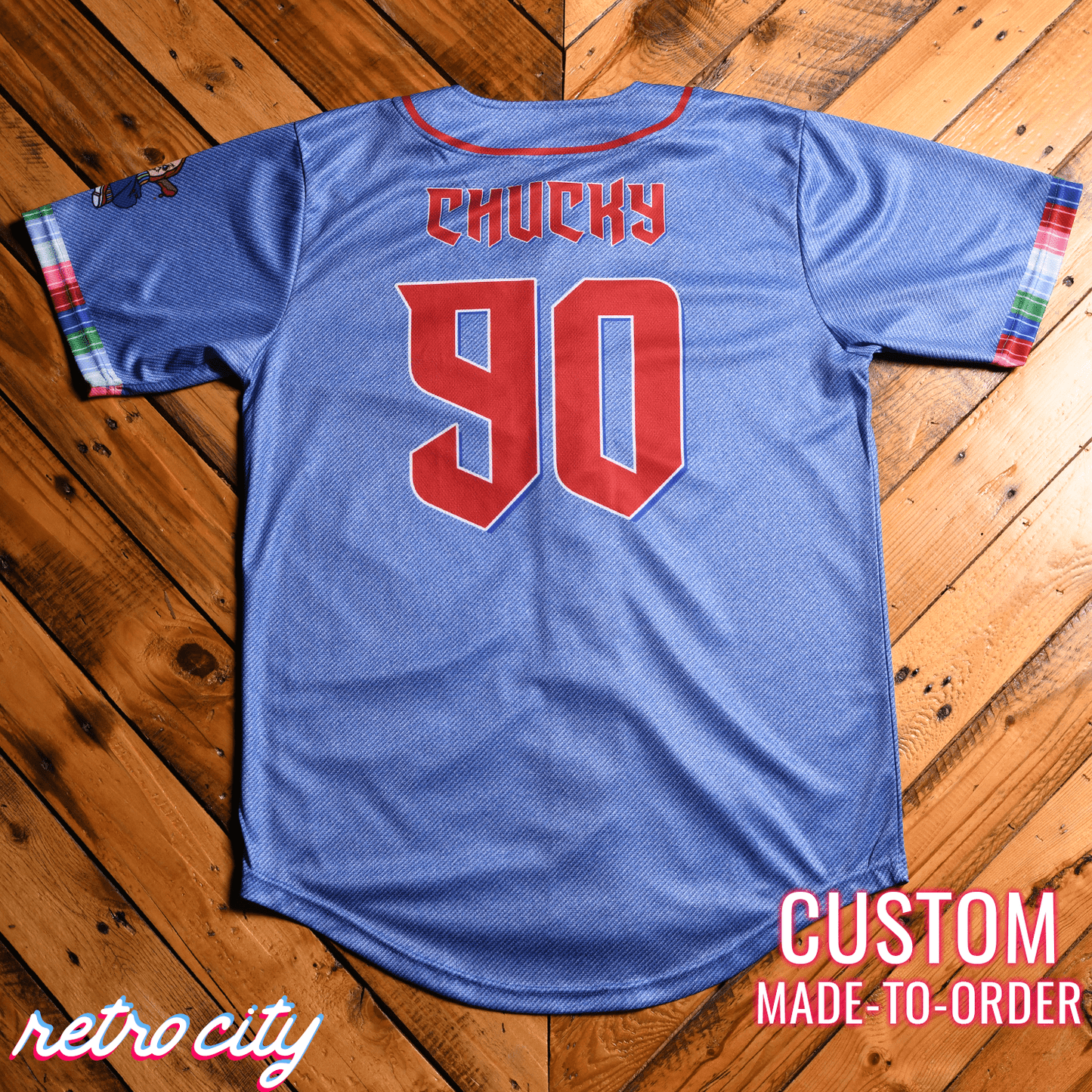 Chucky Slasher Series Full-Button Baseball Jersey