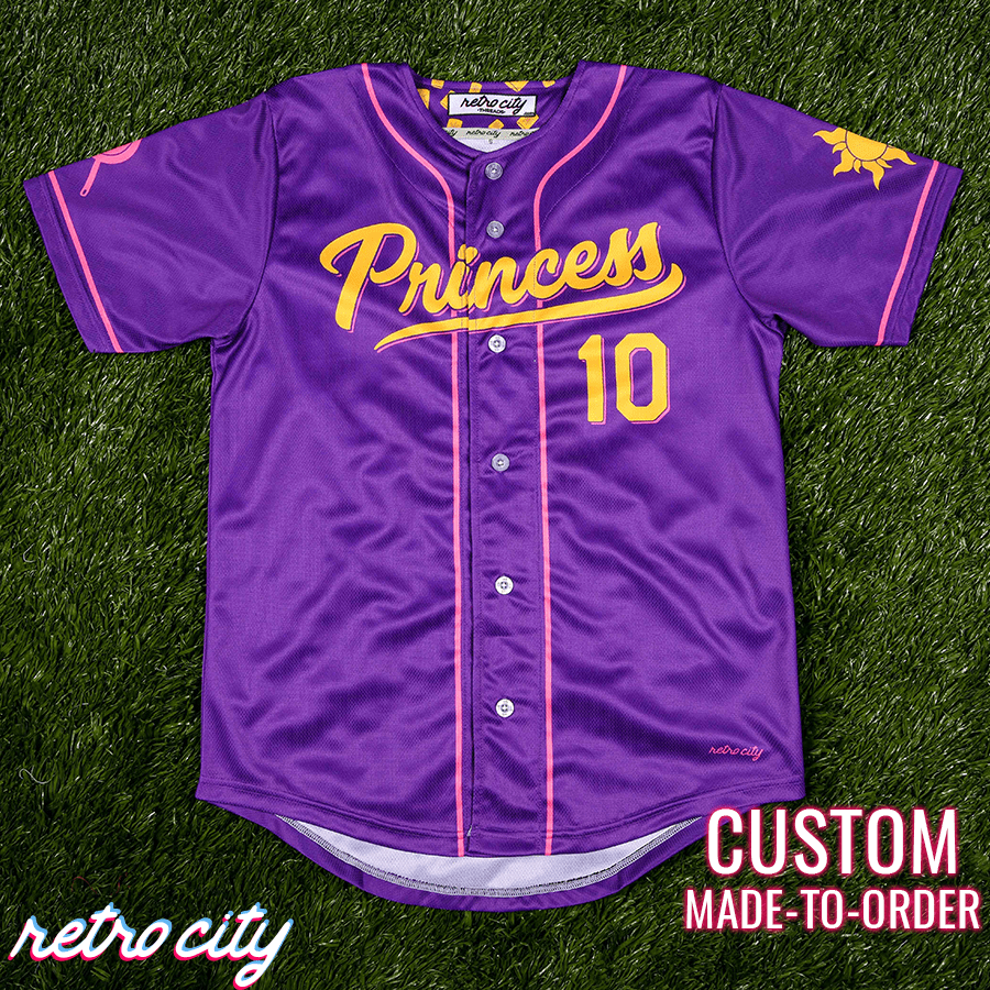 princess jersey, purple jersey, princess rapunzel jersey