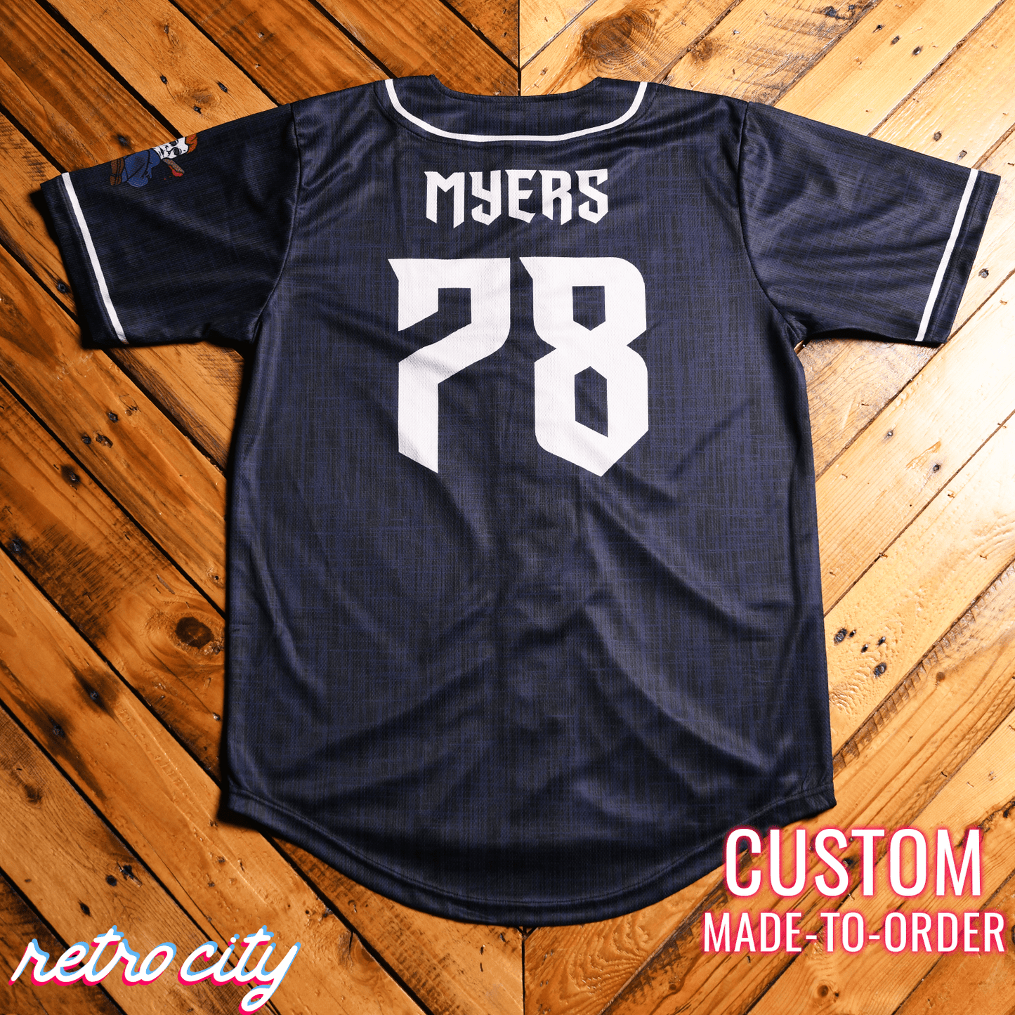 Michael Slasher Series Full-Button Baseball Jersey