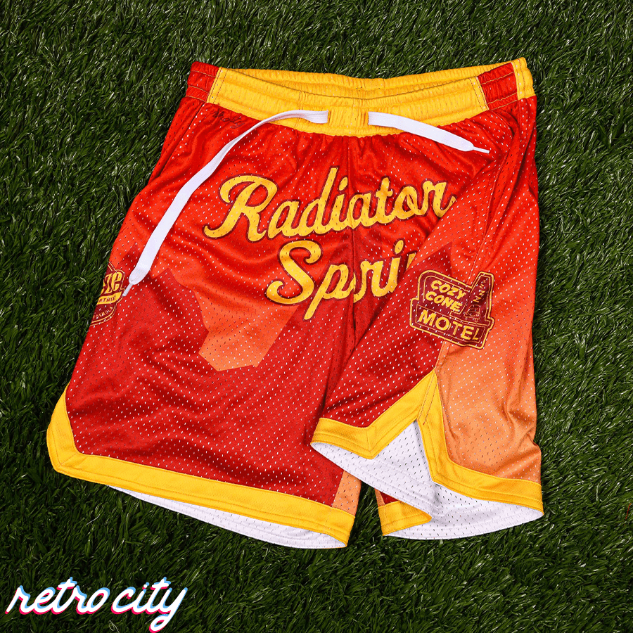 cars movie radiator springs, lightning mcqueen shorts