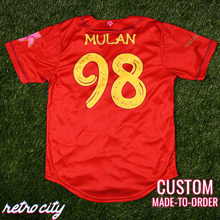 princess jersey, mulan jersey, disney jersey