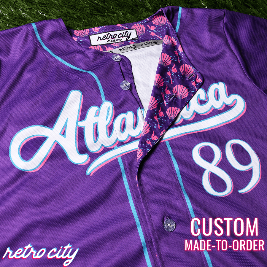 Atlantica Mermaid Princess Full-Button Baseball Jersey