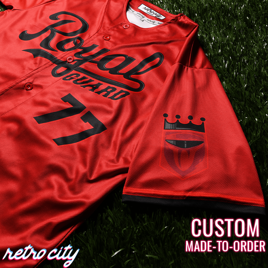 Royal Guard Dark Side Full-Button Baseball Jersey