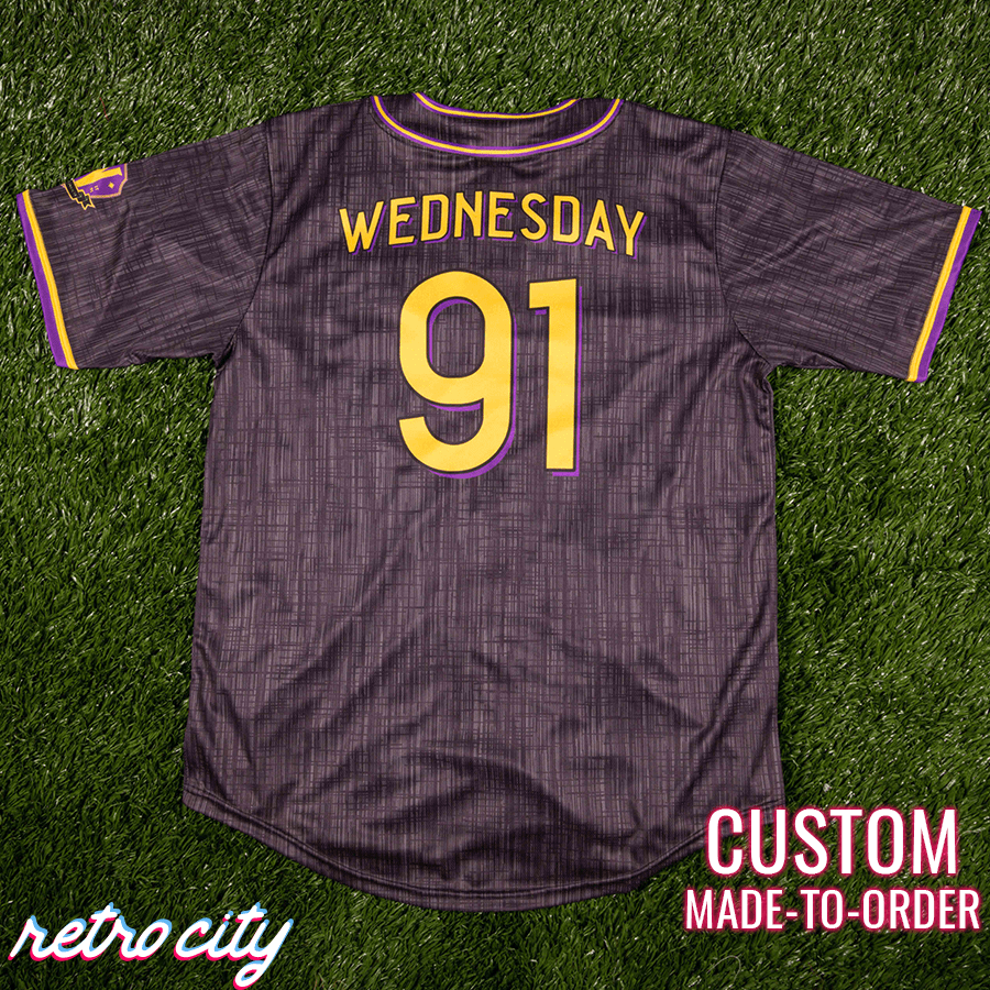 Nevermore Academy Full-Button Baseball Jersey