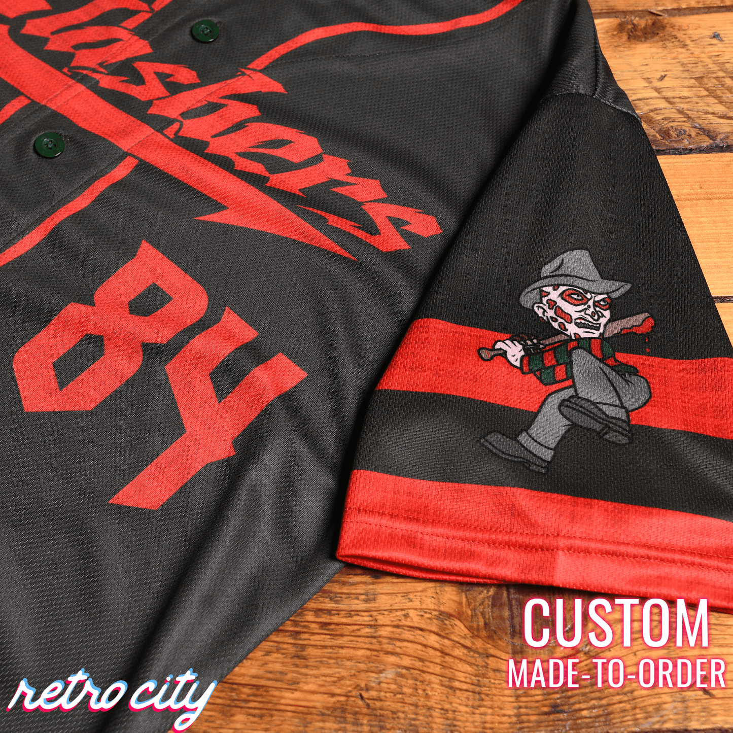 Freddy Slasher Series Full-Button Baseball Jersey