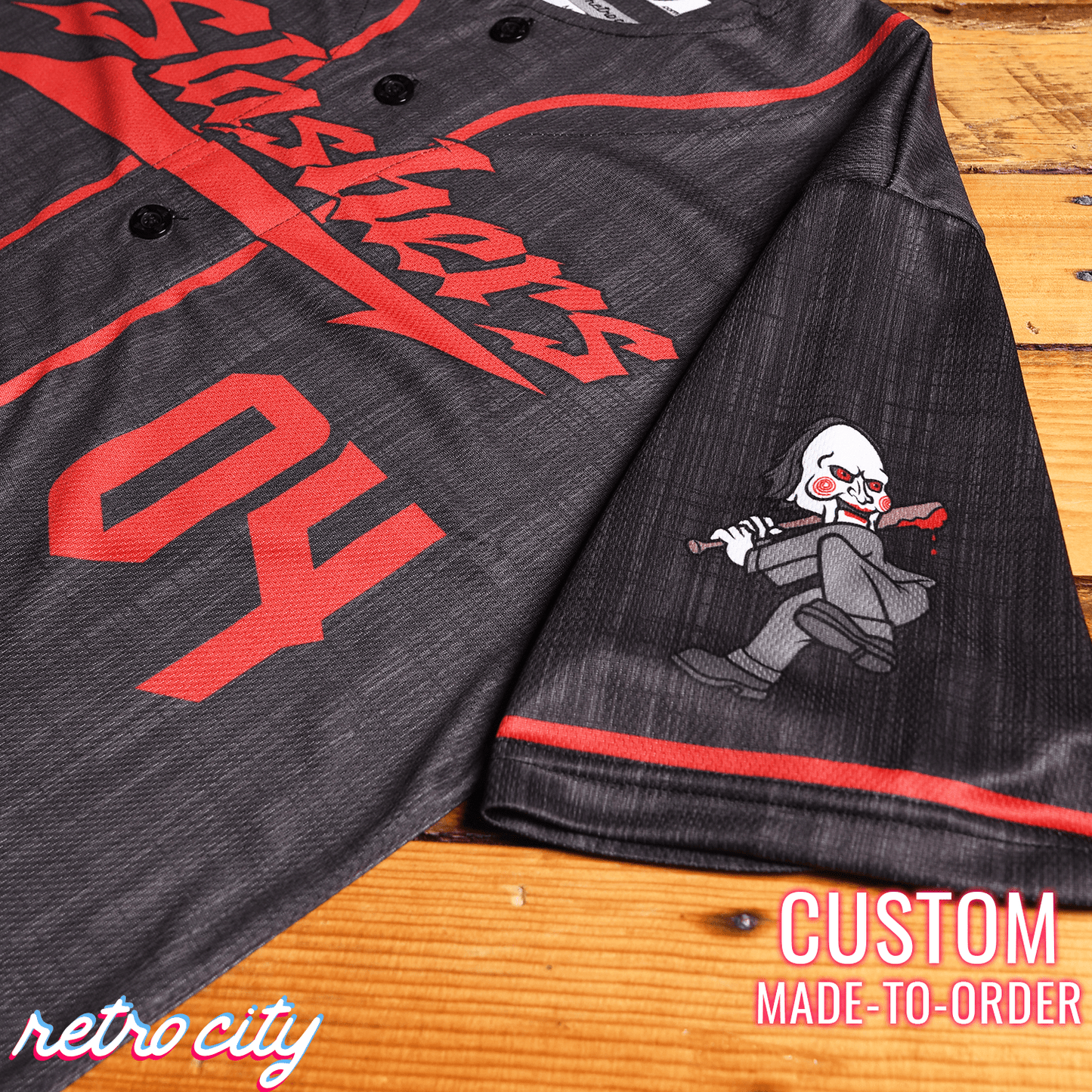 Billy Slasher Series Full-Button Baseball Jersey