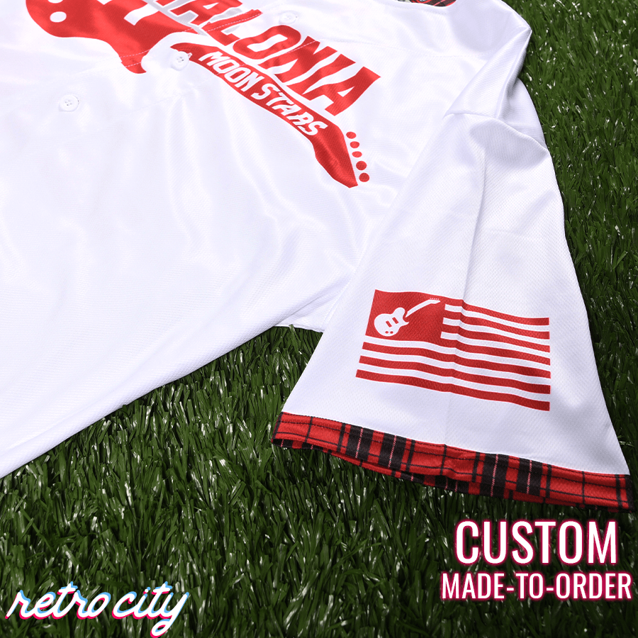 Catalonia Moon Stars Full-Button Baseball Jersey