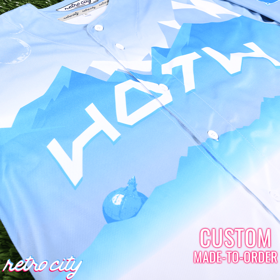 Planet Hoth Full-Button Custom Baseball Jersey