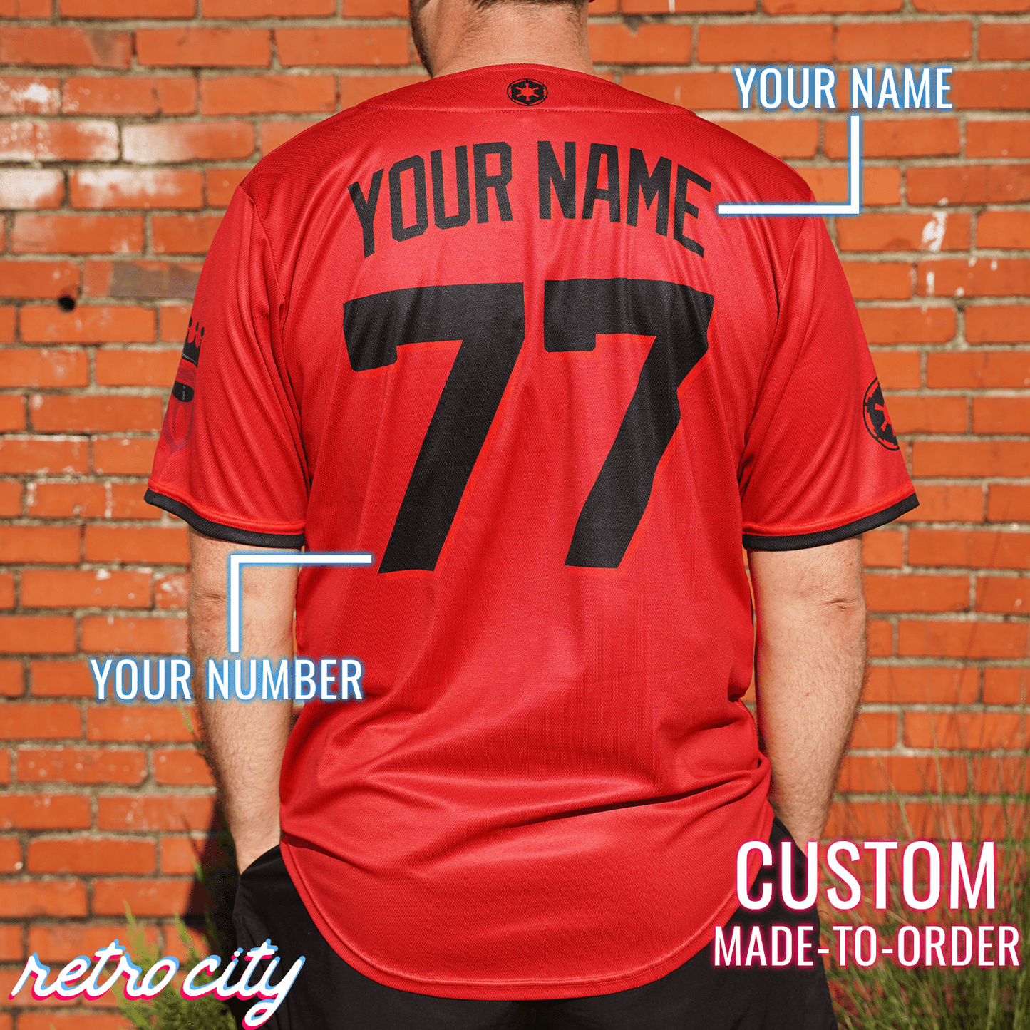 Royal Guard Dark Side Full-Button Baseball Jersey
