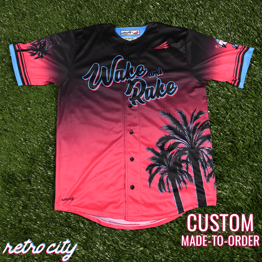 Wake and Rake Seamhead Collection Baseball Jersey
