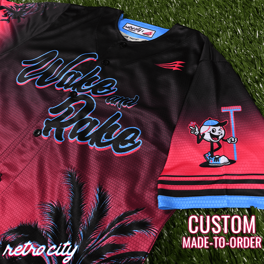 Wake and Rake Seamhead Collection Baseball Jersey