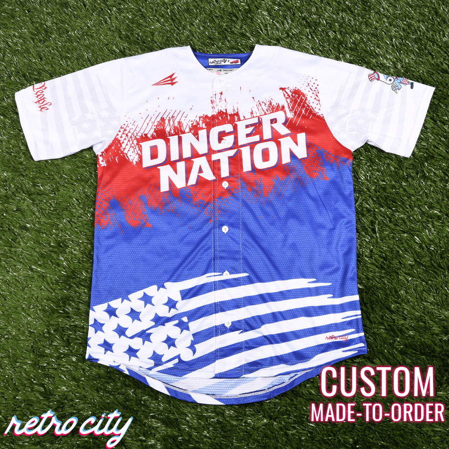 Dinger Nation Seamhead Collection Baseball Jersey