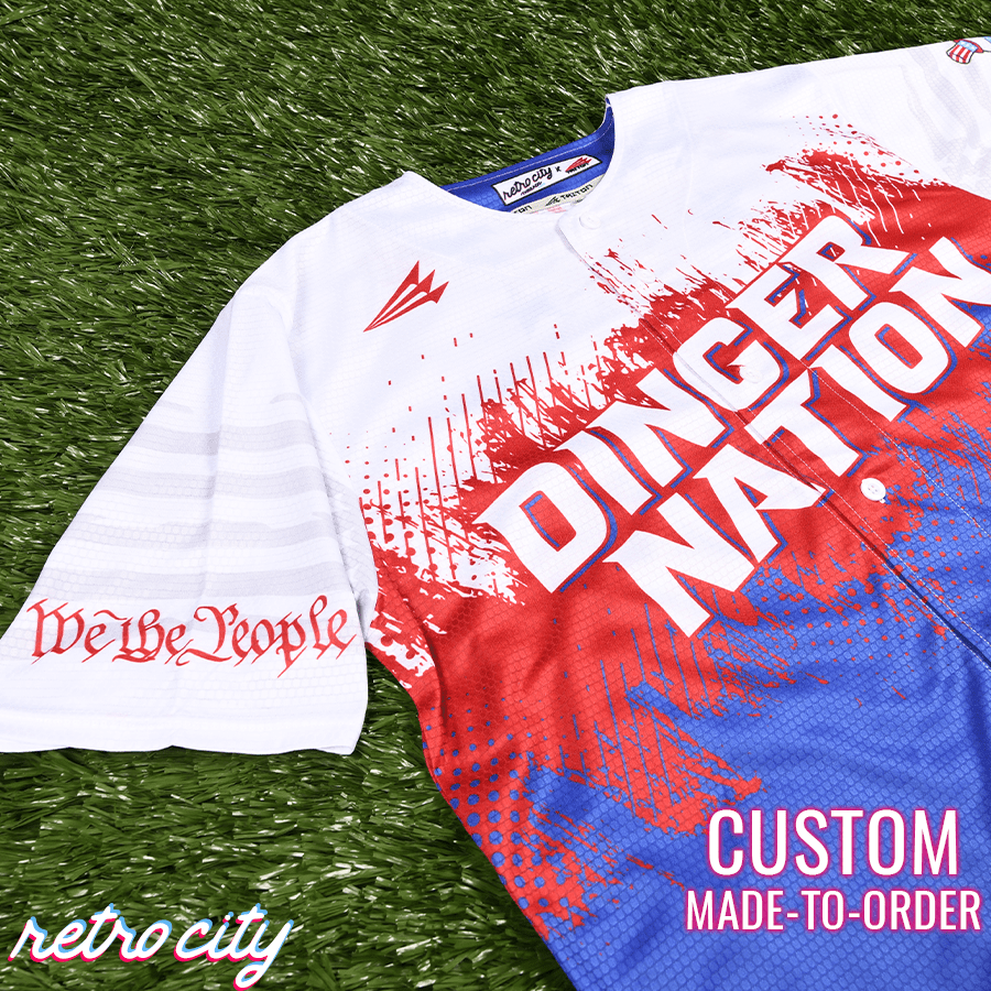 Dinger Nation Seamhead Collection Baseball Jersey