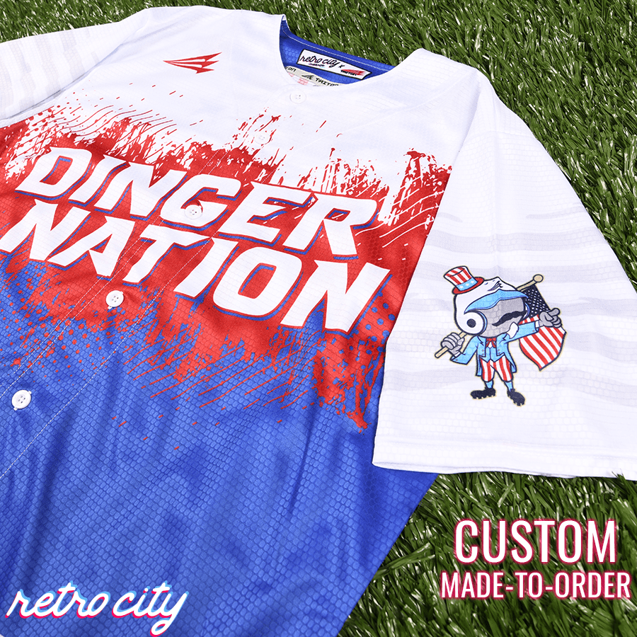 Dinger Nation Seamhead Collection Baseball Jersey