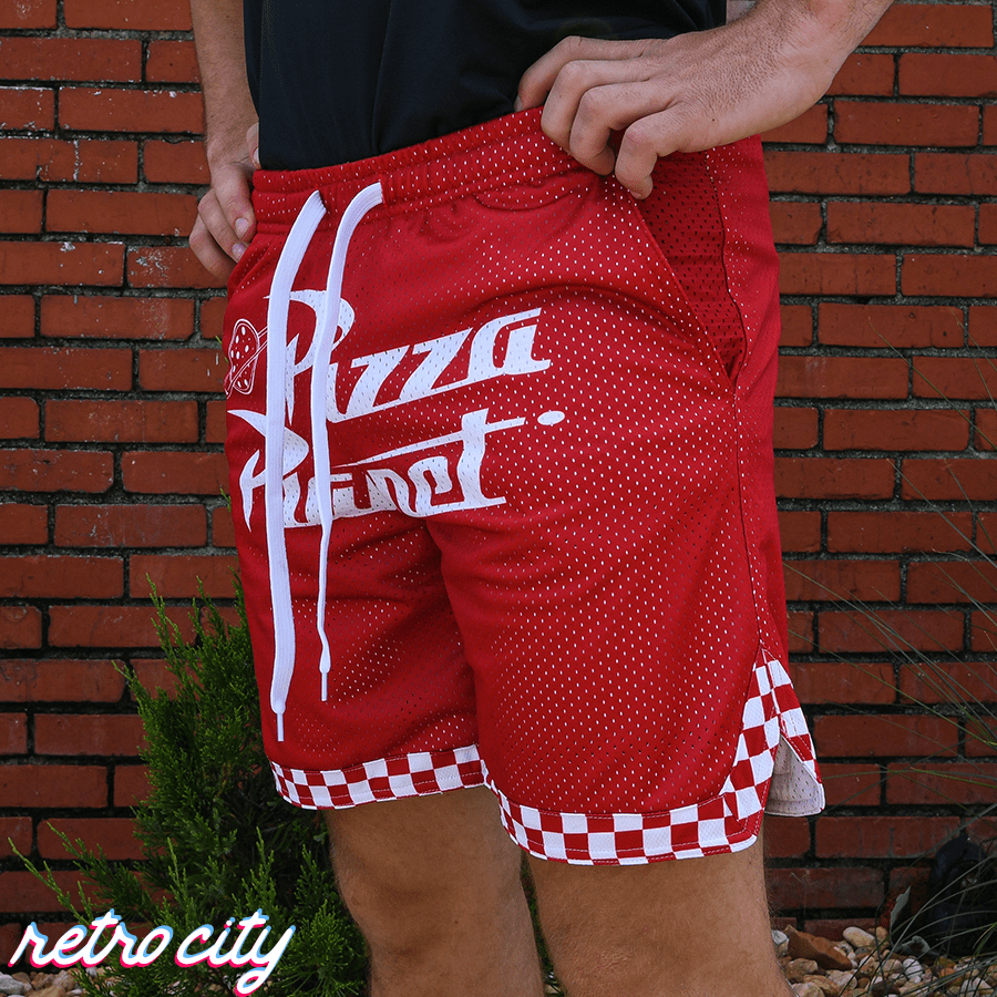 Pizza Planet Retro Mesh Shorts