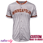 Minneapolis Millers 1951 Replica Vintage Custom Baseball Jersey Ebbets Flannel