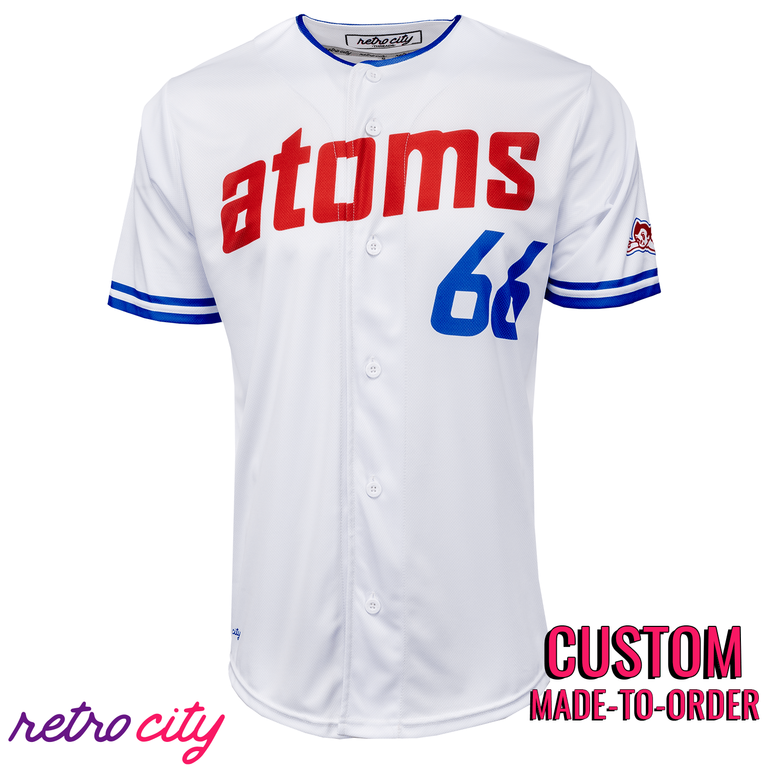 Sankei Atoms 1966 Replica Vintage Custom Baseball Jersey – Retro