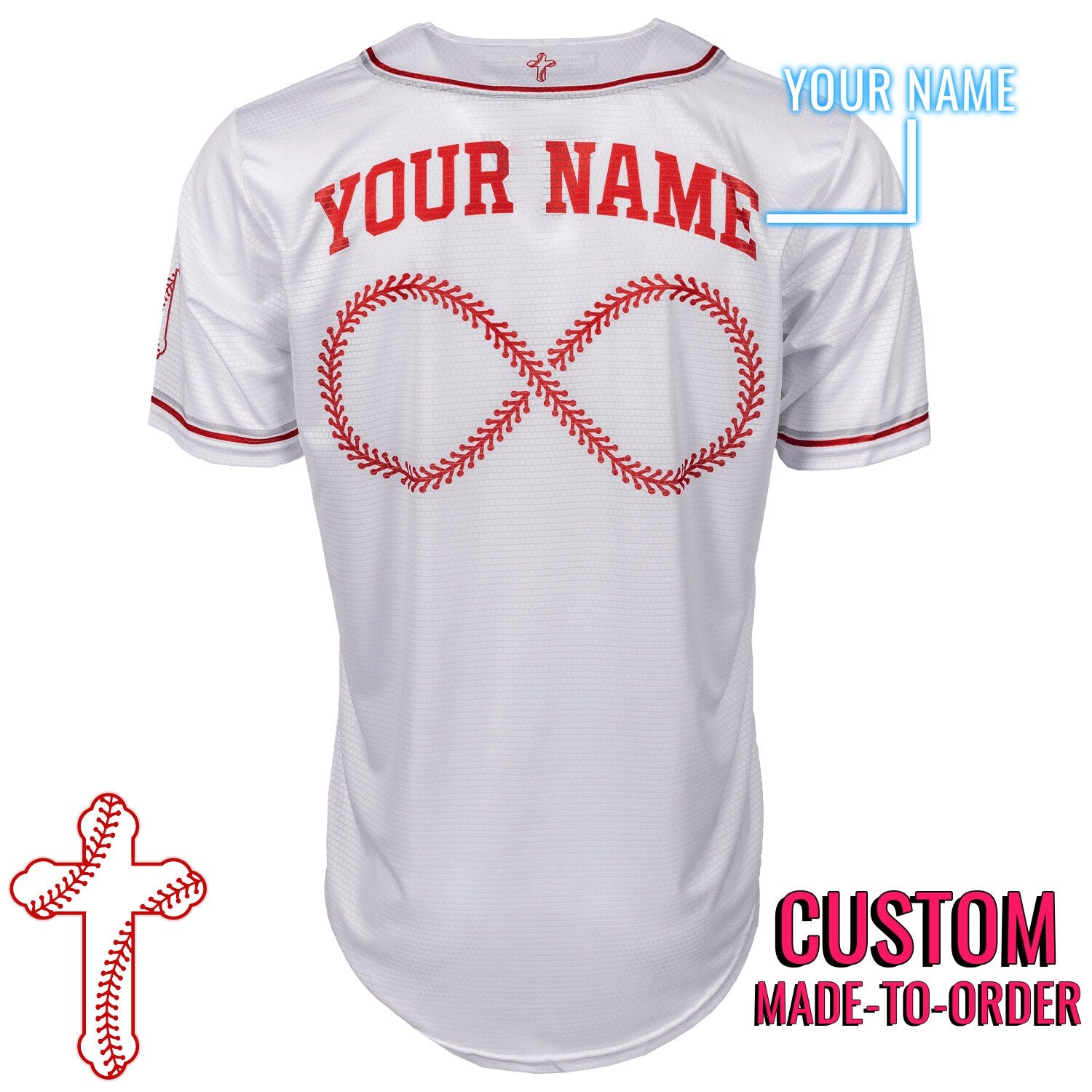 Baseball Cross Seams Full-Button Baseball Jersey *CUSTOM*