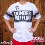 dunder mifflin 'the office' michael scott custom baseball jersey