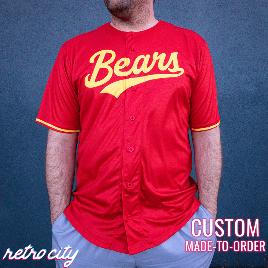 Winnie the Pooh Bears Full-Button Baseball Jersey – Retro City Threads