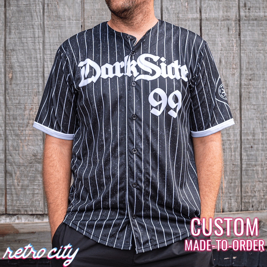 dark side empire full-button baseball fan jersey
