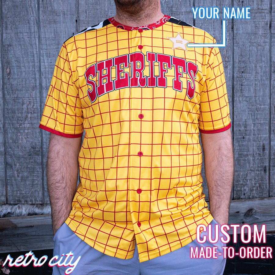 Woody cheap baseball jersey